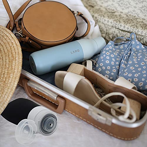 Image of Silicone Travel Bottles, Vonpri Leak Proof Squeezable Refillable Travel Accessories Toiletries Containers Travel Size Cosmetic Tube for Shampoo Lotion Soap Liquids, 2oz 4pack black /white,
