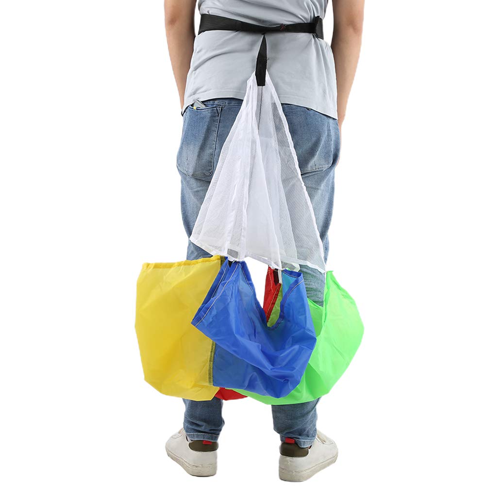 Paracadute da Corsa Per Bambini, Migliora La Velocità Allenamento Resistenza Agilità Ombrello con Cintura Regolabile Per Allenamento All'aperto Pista Calcio Calcio Baseball Tennis Basket Hockey Rugby