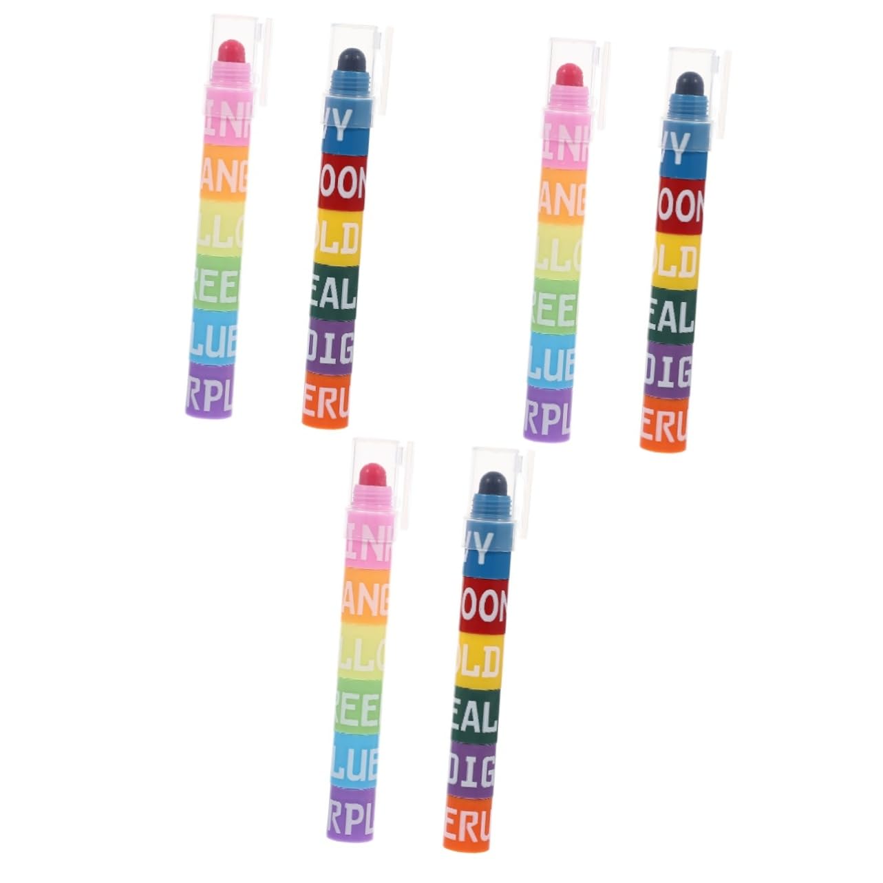 Sewroro 6 Sätze Bunte Highlighter Stifte Teiliges mit Splicing Design Notieren Malen und Zeichnen für Schüler und Kreative Pastellfarben für Kunst und Journaling