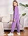 Arshiner Sweatsuits for Girls Jogging Suits Sets Running Kids Fashion Active Wear Casual Solid Color Casual Set Lilac Size 7-8Y