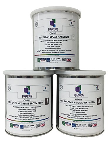 Coloredepoxies 10012 Dark Brown Epoxy Resin Coating Made with Beautiful and Vibrant Pigments, 100% solids, For Garage Floors, Basements, Concrete and Plywood. 3 Quart Kit