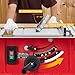 Table Saw 10 Inch, 15 Amp 5000RPM Powerful Tablesaw With Stand & Protective Cover, 36 X 25 Inch Tabletop Saw 90° Cross Cut & 0-45° Bevel Cut, Adjustable Depth, for Woodworking, Metal, Plastic