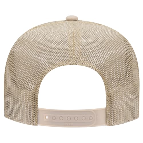 Image of OTTO Polyester Foam Front 5 Panel High Crown Mesh Back Trucker Hats in 97, Bulk, Wholesale