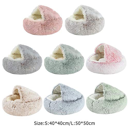 KLIEUWDBAARASRASJ Pet Dog Cat Bed Round Peluche