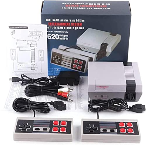 Retoo Retro Spielekonsole Mit 620 Spielen - 8-Bit Classic Mit 2 Controllern