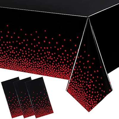 red and black wedding decorations