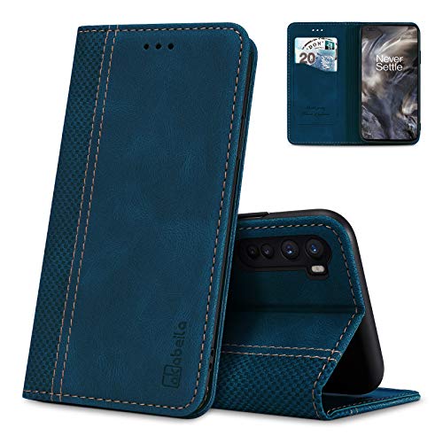 Étui portefeuille pour Samsung Galaxy S26 antichoc cuir bleu avec fentes cartes