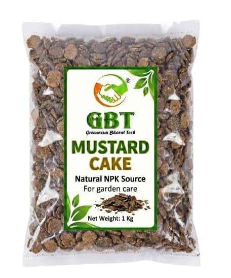 GBT Mustard Cake Fertilizer for Plants 1 Kg – Organic Mustard Kha...