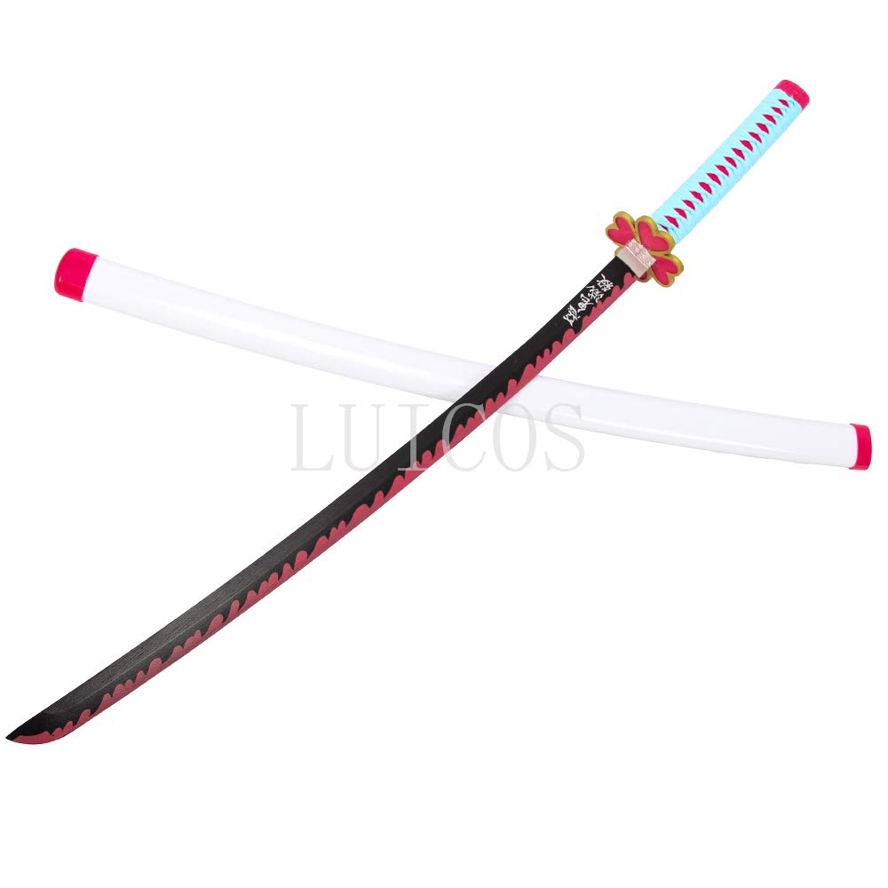甘露寺蜜璃 日本刀 模造刀 居合刀 日輪刀 鬼滅の刃 Amazon | LUICOS 鬼滅の刃甘露寺蜜璃刀ABS恋柱甘露寺日輪刀きめ