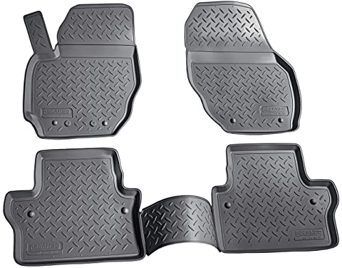Tapis de sol 3D en caoutchouc pour Volvo V70 et XC70 de 2007 à 2016 Recambo