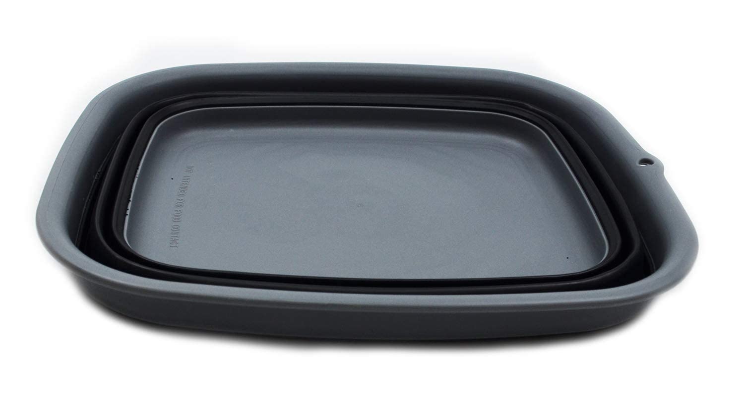 SAMMART, Vaschetta per i piatti pieghevole, lavello portatile, in plastica, salvaspazio