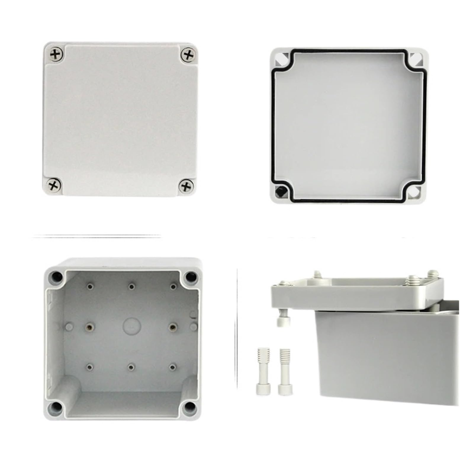 Caja de conexiones estanca Caja de plástico resistente al agua, caja de instrumentos for electrónicos ip67, caja de eléctricos, carcasa de caja de conexiones for exteriores ABS(280x190x130)