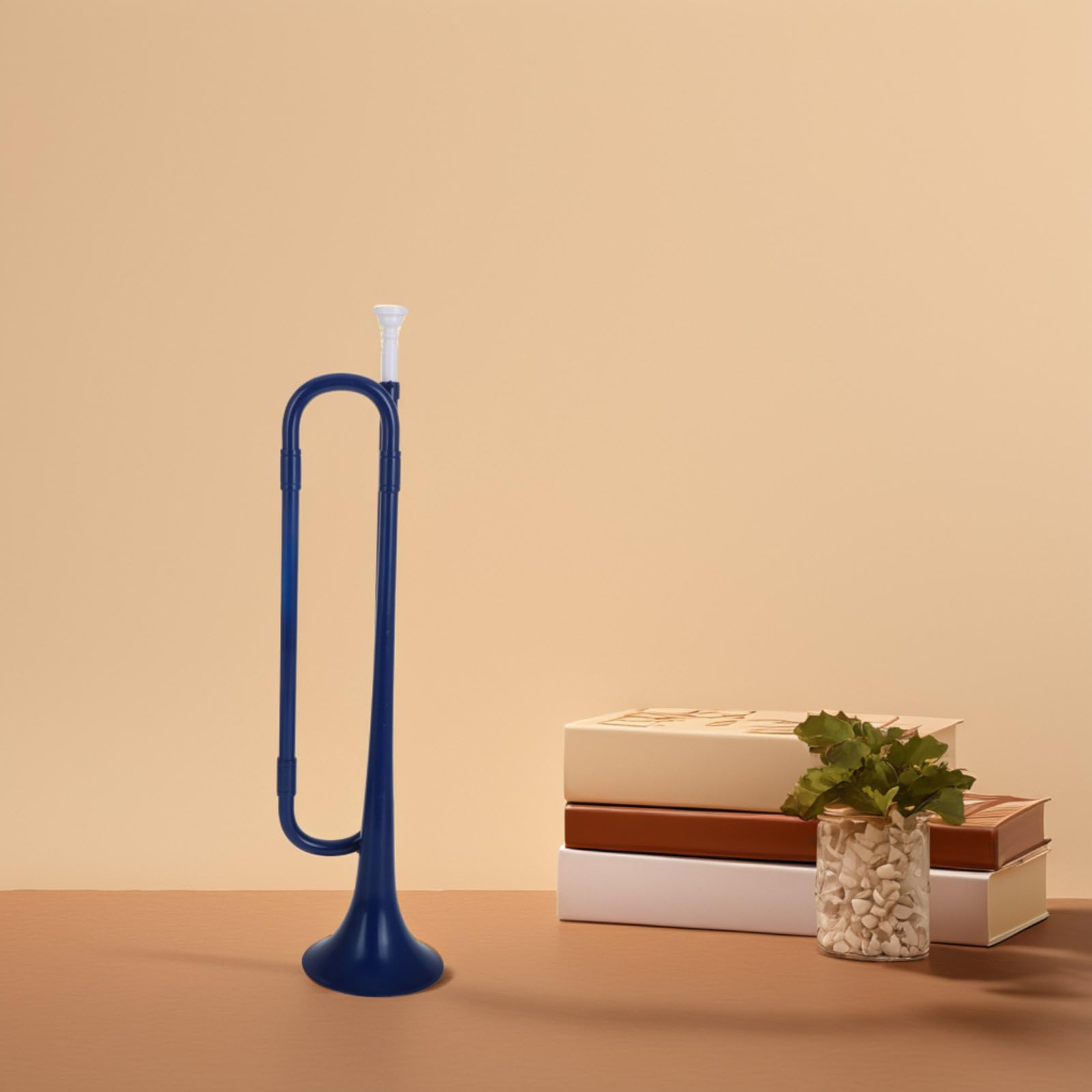 TOYANDONA Petit Instrument De Musique Trompette Clairon Abs Abs Clairon De Cavalerie Fournitures Pour Instruments à Vent De Étudiant Plat Abdos Blue