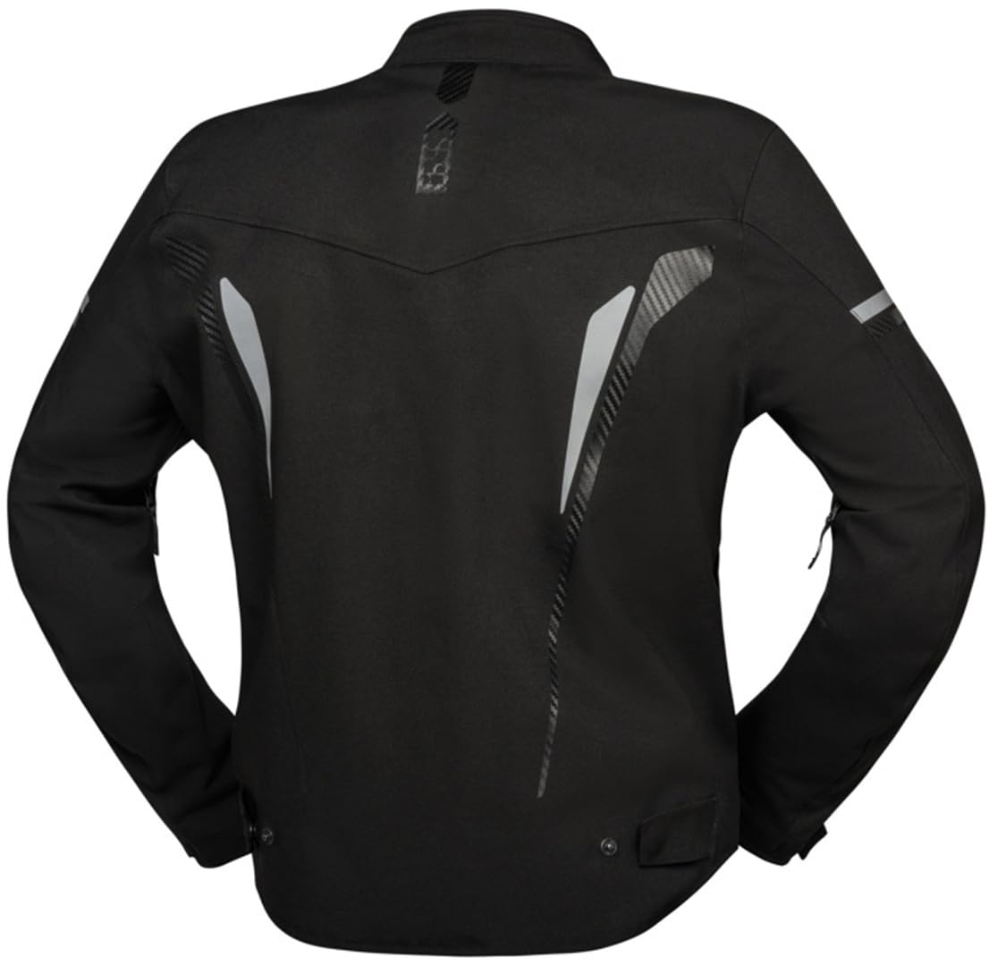 IXS TS-Pro ST+ Veste de moto en tissu imperméable pour homme Noir