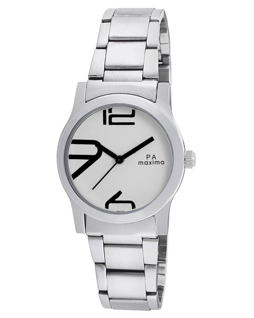 Maxima Attivo Analog White Dial Womens Watch - 28020CMLI (B00H8HYI7O) Amazon Price History, Amazon Price Tracker