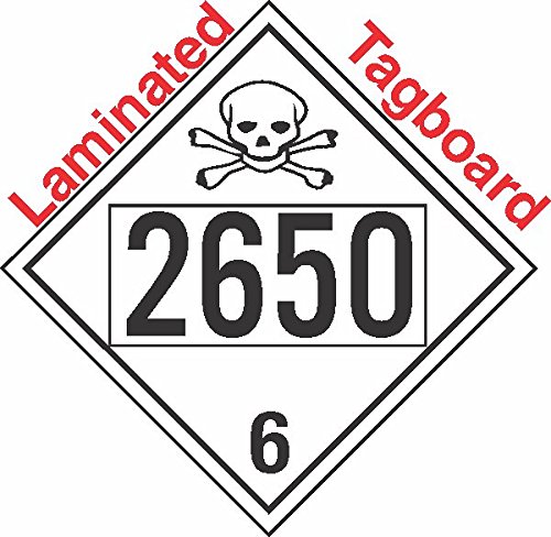GC Labels-T301c2650, Poisin Toxic Class 6.1 UN2650 Tagboard DOT Placard ...
