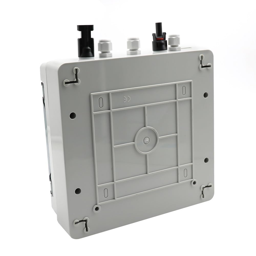 Scatola di distribuzione Scatola combinatrice fotovoltaica Solare fotovoltaica 500 V 1 Ingresso 1 Uscita con Scatola Impermeabile MCB con Fusibile CC (Color : White, Size : DC MCB 25A)