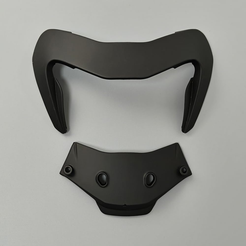 Motocicleta Alerón trasero de repuesto for casco motocicleta Rpha 11. Compatible con HJC (negro mate)(Matte Black)
