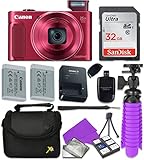 Canon PowerShot SX620 HS Wi-Fi Digital Camera (Red) with Sandisk 32 GB SD Memory Card + Extra...