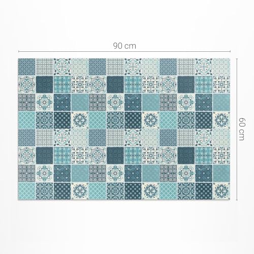 Tapis du sol vinyle 60x90 rectangle mosaïque de balcon extérieur en PVC