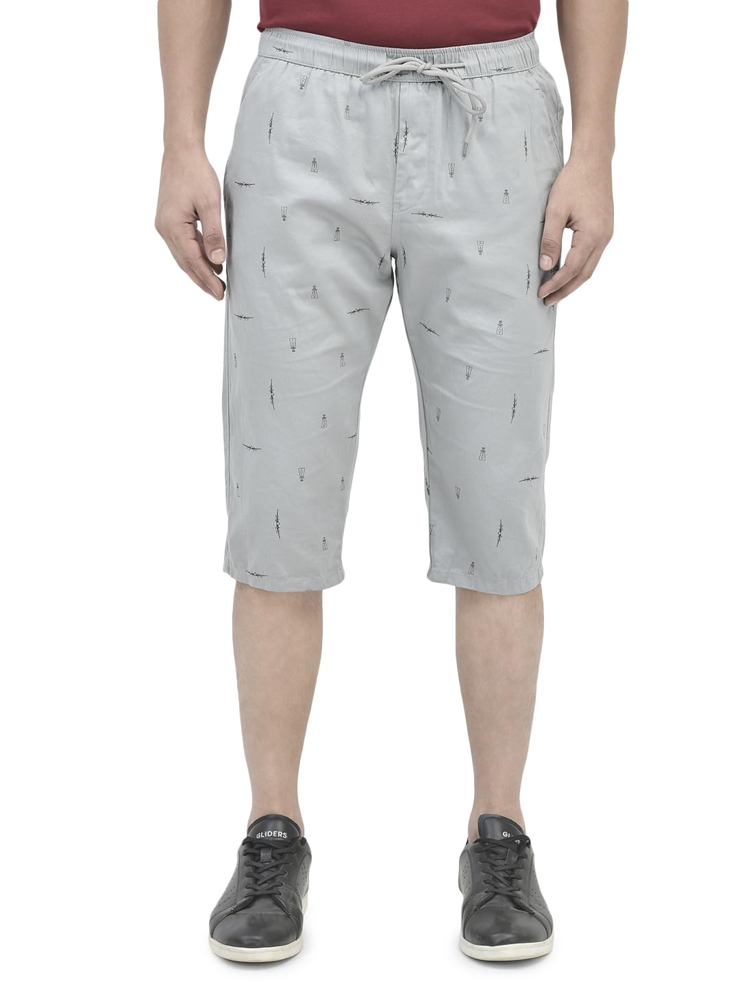 EO ELLIE. OGGY Men's Regular Fit Printed Cotton 3/4 Capri, Three Quarter, Casual & Summer Wear (5321)