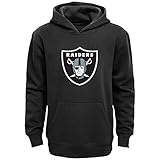 NFL Boys 8-20 Primary Logo Fleece Hoodie,Oakland Raiders,Black,X-Large