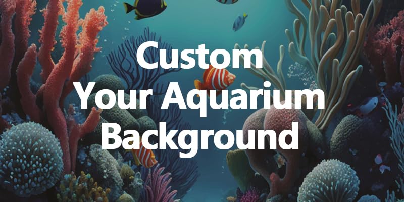 Pnylzzyxh Custom Aquarium Background Photo Backdrop Personalized Aquarium Backdrop Upload Picture Reptile Habitat Hideout Underwater Fish Tank Accessories 48x18 inch