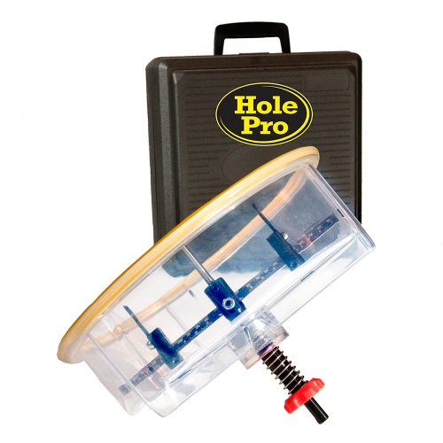 Hole Pro X-305 1-7/8" To 12" Twin Blade Adjustable Pro Hole Saw Cutter Cuts Plywood Sheetrock Plaster Fiberglass Osb Plastic Mdf Hardie: Includes Tungsten Carbide & Hss Blades #TOP3