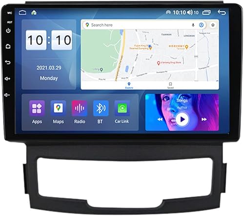 GGBLCS Android Car Stereo 10.2 pulgadas Android IPS pantalla táctil digital multimedia para SsangYong Korando 2010-2013, Android Radio Receptor de