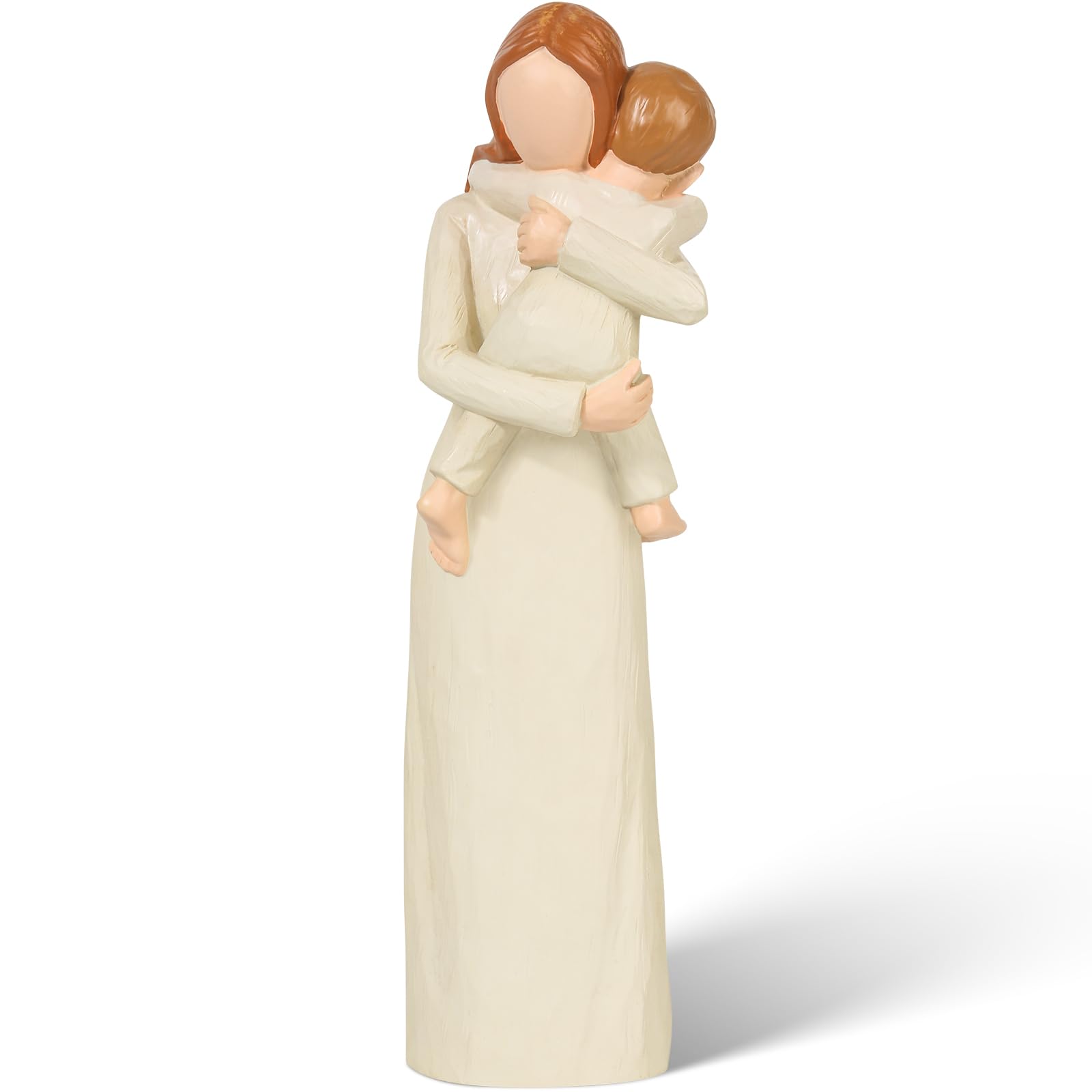 YuidearyYuideary Mother and Son Figurines, Sculpted Hand Painted Figure, Mother Son Statue Gifts, for Mom from Son, Perfect Sculpture Gifts for New Mom, Mother.