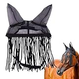 MERISHOPP Horse Fly Cover Breathable with Tassels Equestrian Standard Horsewear| Sports Equipment | Outdoor Sports Gear | Exercise Gear