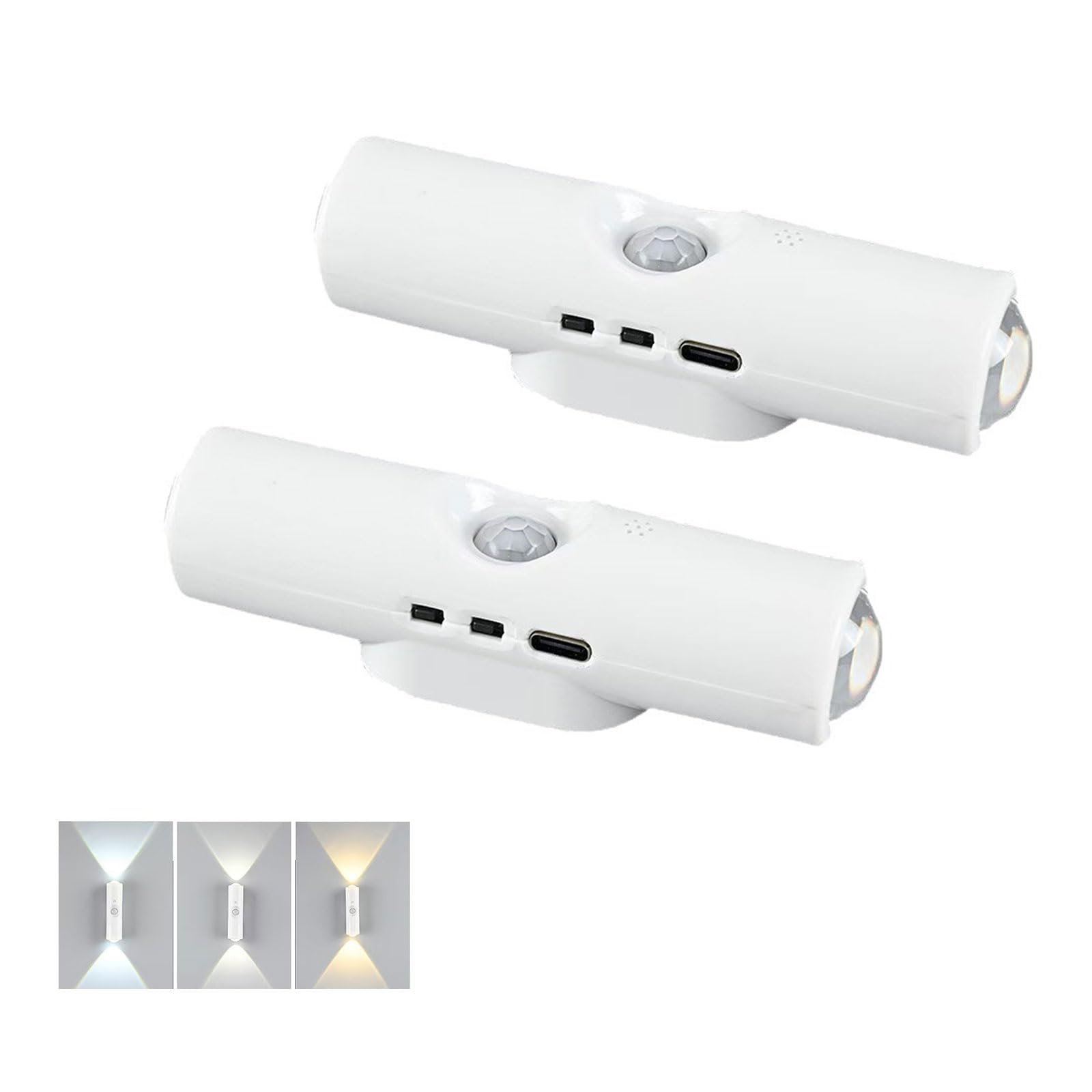 Kaeltsyn Automatic Motion Sensors Night Light with USB Rechargeable Attachment Bright LED for Home Use Battery-Free Night Light