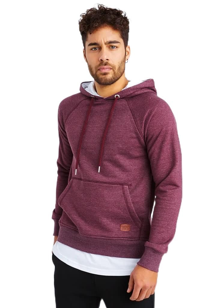 Leif Nelson Herren Pullover Hoodie Kapuzenpullover Longsleeve Basic Sweatshirt Sweater LN8153