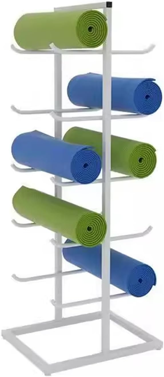 Snowboard Storage Rack，Yoga Mat Holder,Yoga Mat Rack, Yoga Mat Storage Rack, Large Capacity, Metal Yoga Mat Stand, Suitable for Home, Gym, Small Studio, Business