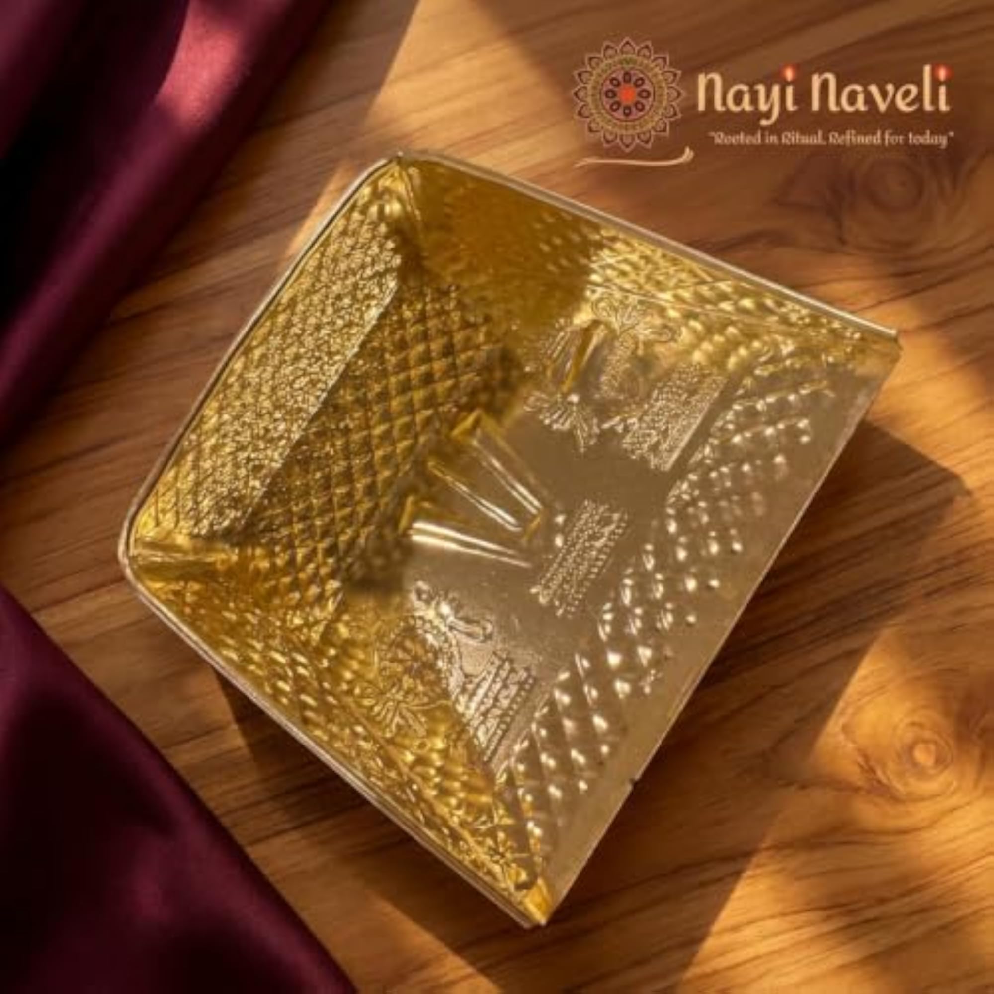 Brass Muram Soop Pooja Tray, 6 Inches