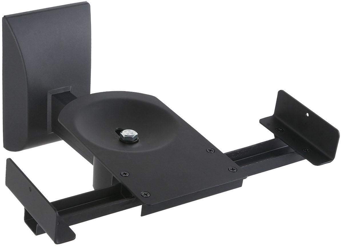 Techly 025350 Coppia Staffe Speakers a Parete Fino a 25kg Nero Nero
