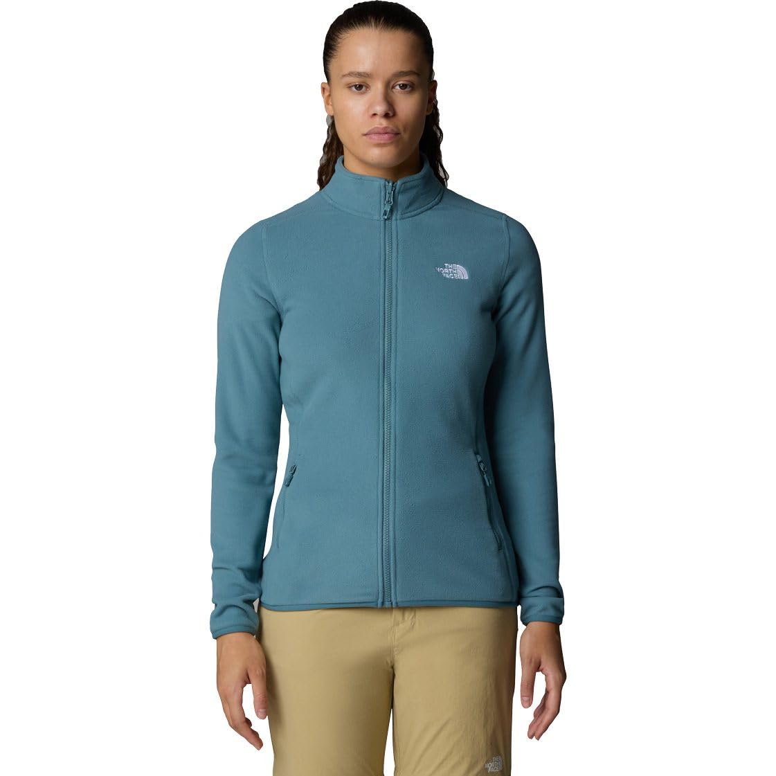 The North Face Kobiety 100 Glacier 1/4 Zip Bluza sportowa Stormy Blue L
