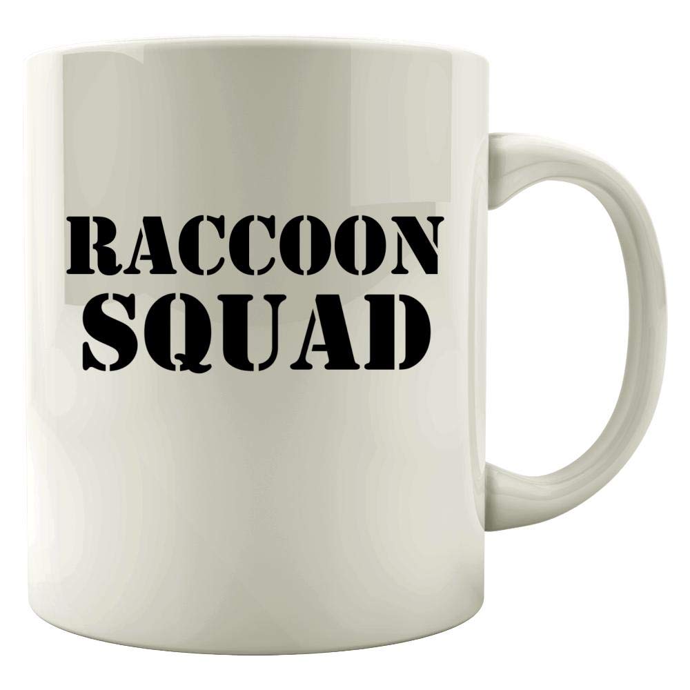 Raccoon Squad - Mammal Gift Idea - Funny rings Theme - opossum Design - Mug