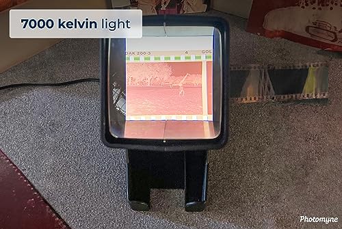 photomyne 35mm slide viewer film negative viewer with 3x magnification led light illuminated viewing usb or battery powered