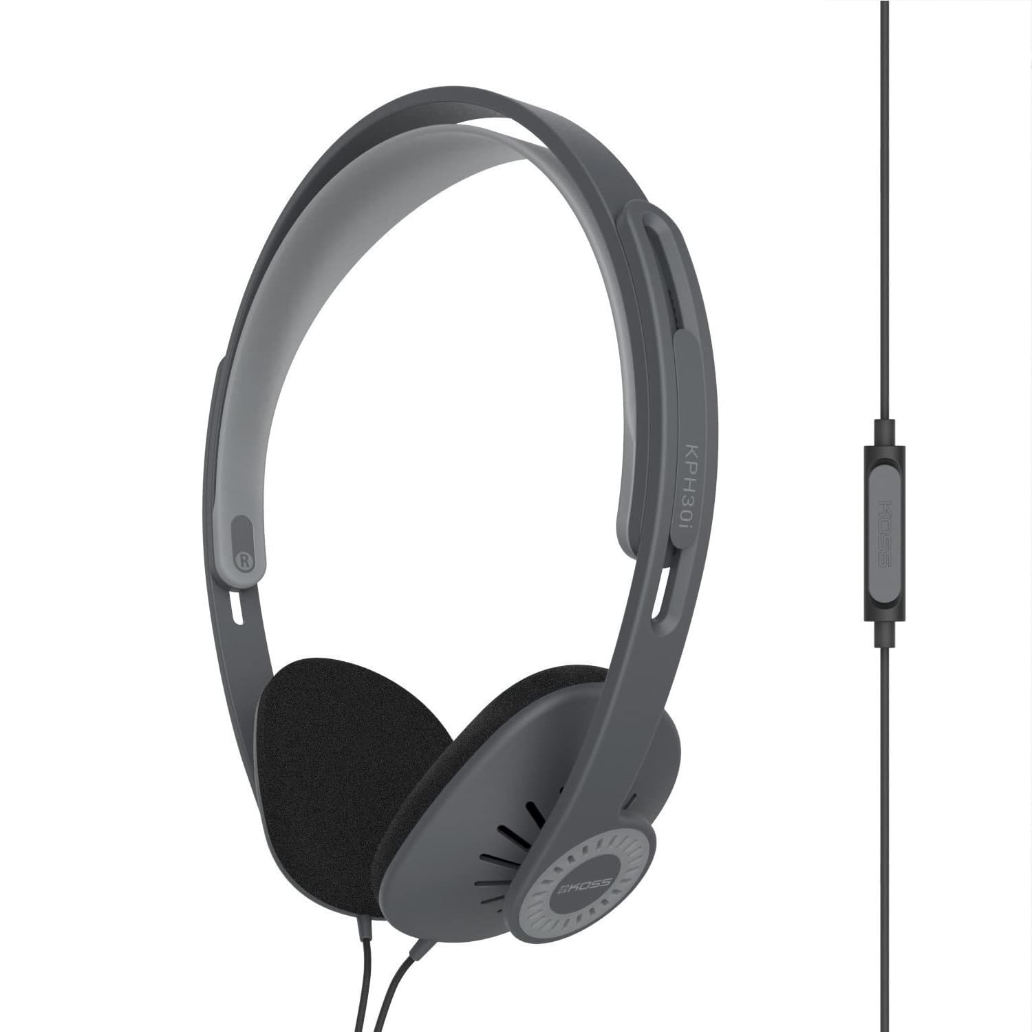 Koss CS300-USB - Cuffie per comunicazioni a doppia faccia, microfono con cancellazione del rumore, braccio flessibile per microfono, cablato con spina USB, nero