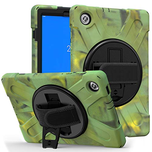 Lenovo Tab M10 HD TB-X306X TB-X306F 10.1" �P�[�X �V���R�� 360�x ��] �n���h�z���_�[ �X�g���b�v �X�^���h �L�b�Y �ϏՌ� �h�o ��v ��� �Ў� �ϋv �����h�~ �n�[�h Lenovo Tab M10 HD 