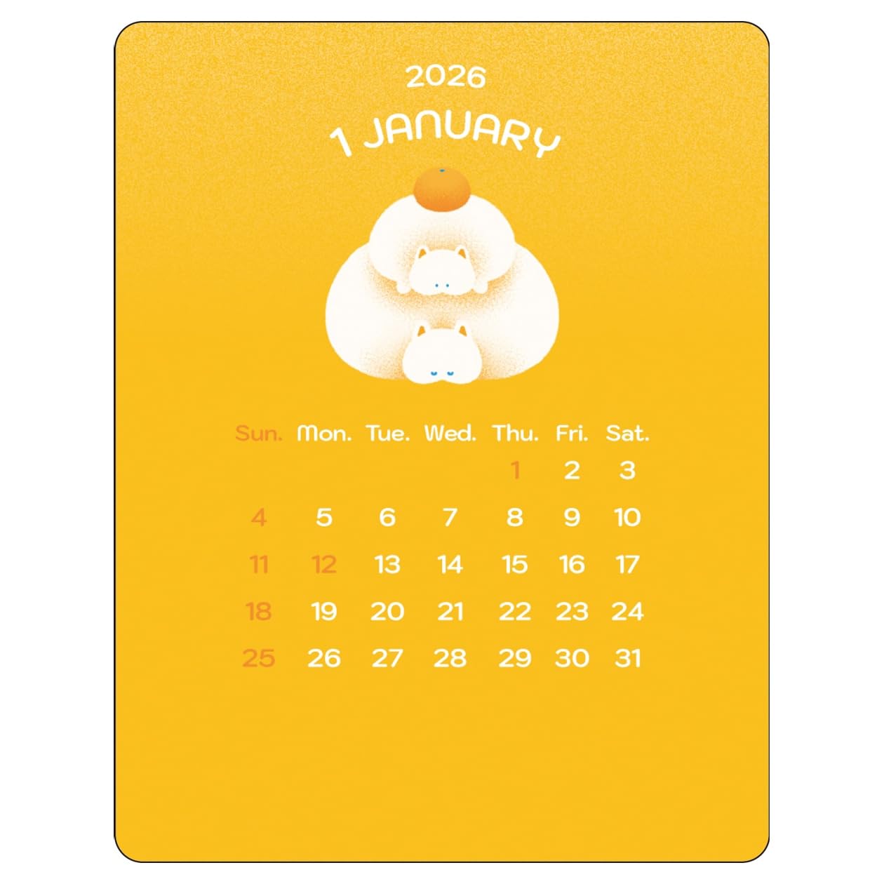 2026 Calendar Acrylic Clip Calendar/tutuko : Amazon.sg: Office
