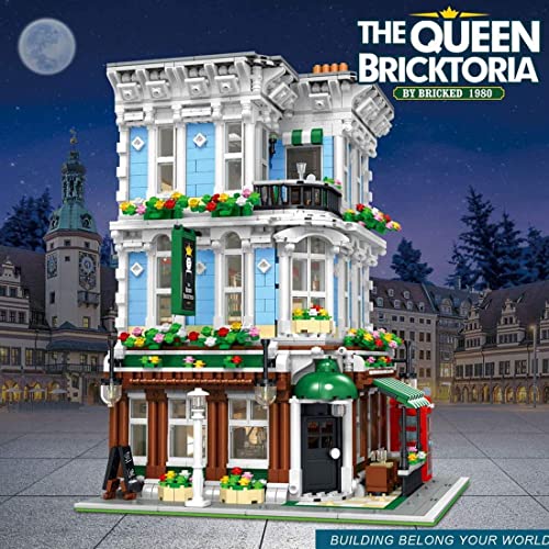 KEKRAV Queen Bar Building Set, Housemodular Building, Street View Architecture Model, 3678pcs Bausteine, die mit Lego… – Bild 8