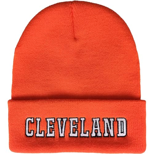 Zihogrc Football Fans Embroidered Beanie Knit Hat for Men Women Winter Hat