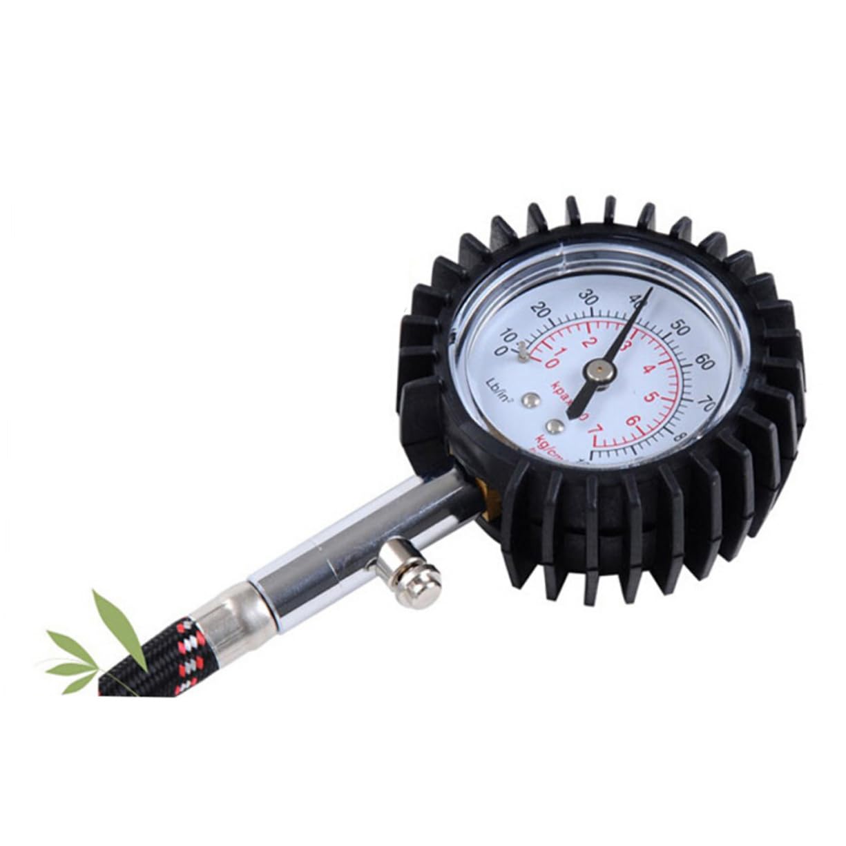 ABOOFAN High Accuracy Tire Pressure Gauge for Cars Trucks Motorcycles Shockproof Scratch Resistant Hose Durable Black Design Precise Measurement Tool