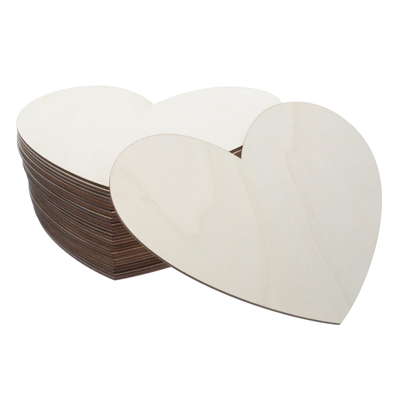 30stücke Unbehandelte Holzherzen Große Herzförmige Holzscheiben Für Diy Bastelprojekte Für Hochzeitsdekorationen Und Valentinstag Blanko Holzherzausschnitte