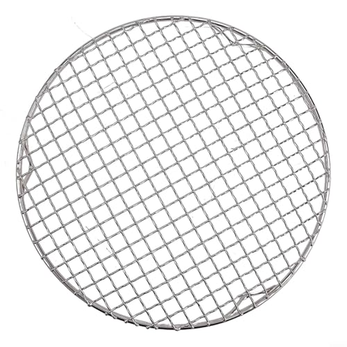 Abkühlgitter aus Edelstahl, runder Draht-Ofenrost, dickes Drahtgitter zum Kühlen, Backen, Kochen, Dämpfen, rostfrei und glatte Kanten, ofen- und spülmaschinenfest (18 cm)