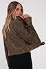 Onedreamer Women's Faux Leather Cropped Jackets Ca... #5