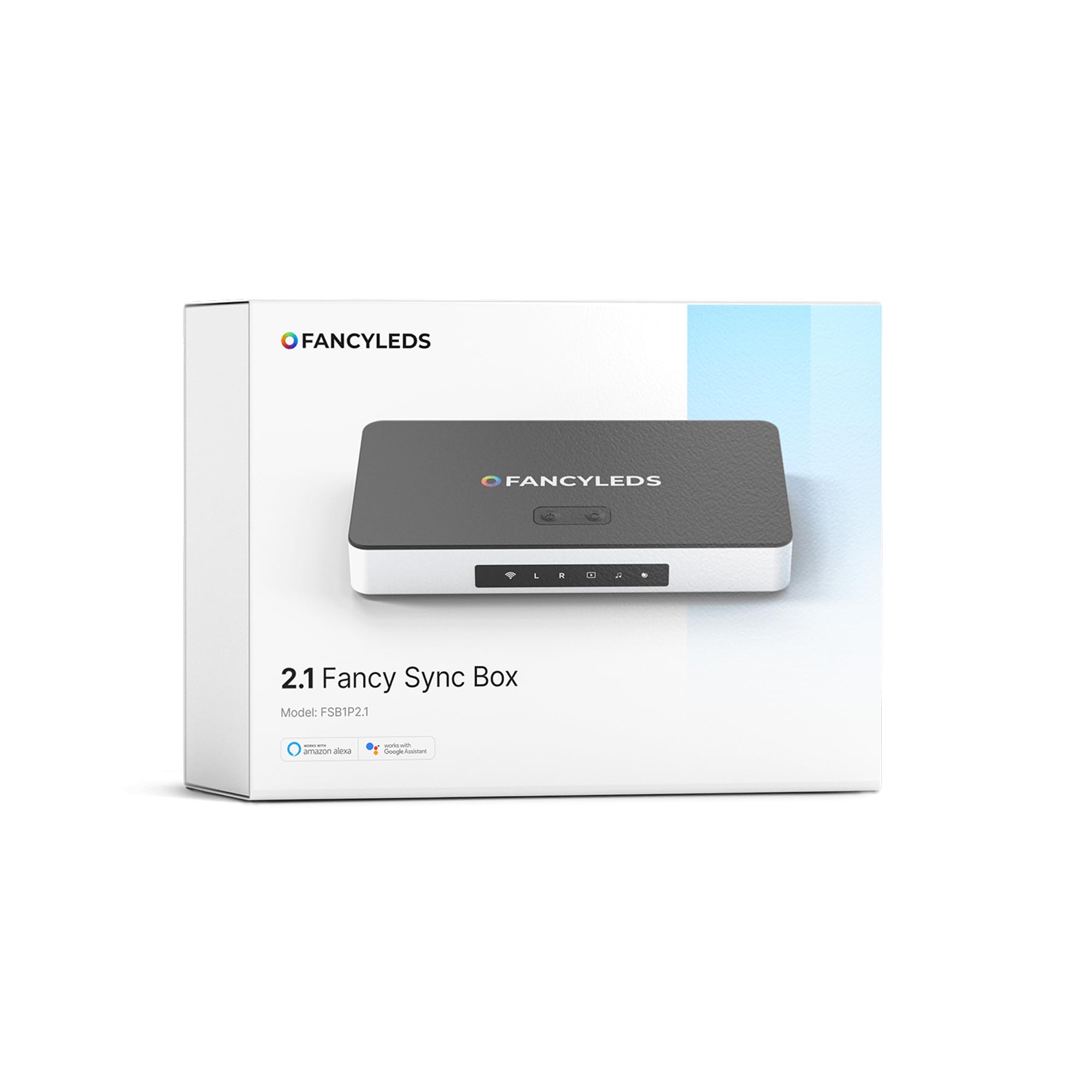 Fancyleds 2.1 Fancy Sync Box Streaming Media Player TV LED Synced Backlight with HDMI 2.1, 4K 120Hz, 144Hz, 8K 60Hz, VRR, ALL