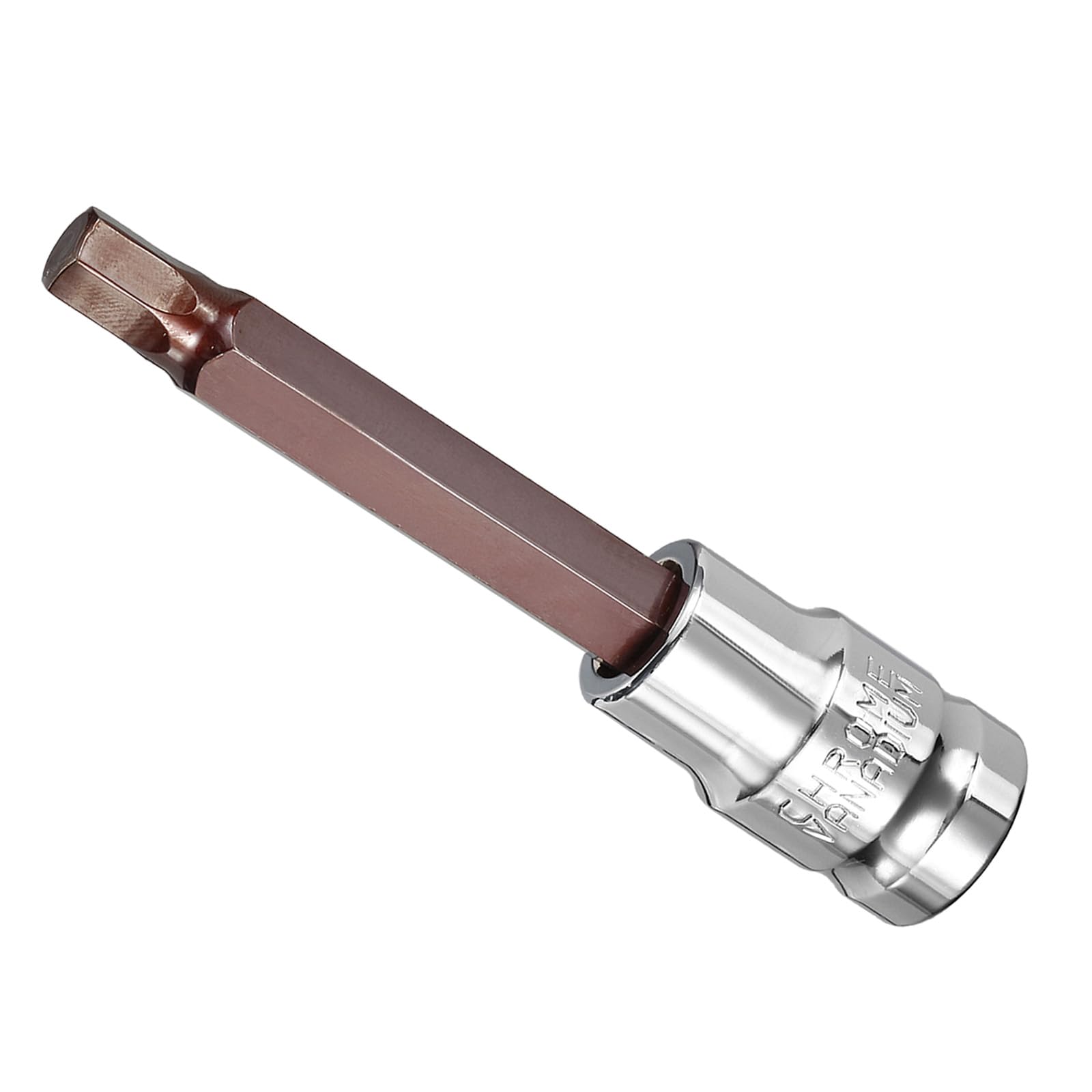 CoCud Hex Impact Bit Socket, 1/2" Drive x 8mm S2 Steel CR-V Quick Change Hex Tamper Proof Socket Impact Bit Screwdriver Sockets Adapter - (Applications: for Fastening Screws), 1-Pieces